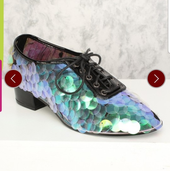 Holographic sequin shoes - Picture 4 of 8